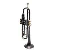 Frosted Black Trumpet Musical Instrument BB Tone Trumpet Surface Material Black Nickel Gold