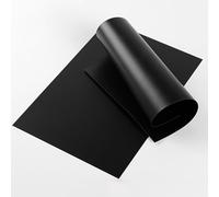 Frosted Black/White PP Plastic Sheets 300×150mm Matte Polypropylene Panel 0.3mm-2mm Thick For Crafting Modeling DIY Signage Protective Projects Industrial Use(Black,Thick:1mm-10pcs)