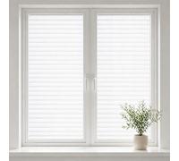 Frosted Blinds Privacy Window Film for Glass - 44.5 x 200cm, Static Cling No Adhesive, UV Protection Window Sticker for Home & Office - Stylish & Easy to Remove