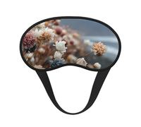 Frosted Bloom Blackout Sleep Mask for Comfort Soft Indoor Outdoor Camping Travel Shift Change
