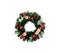 Frosted Christmas Wreath with Pinecones for Front Door | Sturdy metal frame for front door, wall or mantel. A classic holiday welcome for any home.