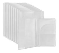 Frosted Clear Passport Cover Waterproof Travel Document Organizer 10Pcs 18.5x13.5CM PVC Transparent Protector Holder for Passport ID Cards Men Women Travel Use