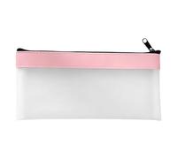 Frosted Clear Pencil Case 20x10cm TPU Zip Stationery Pouch
