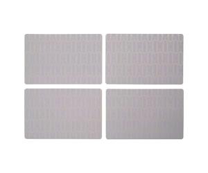 Frosted Deco 4pcs Lilac Placemats Lightweight Durable Metallic Patterns Table