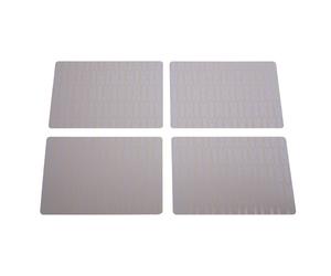 FROSTED DECO SET OF 4 PINK COASTERS