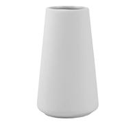 Frosted Elegant Ceramic Vase, Simple Solid Color , Minimalist Style Home Decoration Handmade Vase (White)