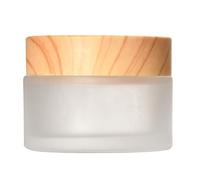 Frosted Glass Cream Jar Empty Sample Makeup Cosmetic Container Pot for Face Lotion Eye 5/10 / 15/20 / 30 / 50g Glass Bottle Elegant Lotion Bottle Packaging Accessory Refillable Jar