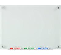 Frosted Glass Dry-Erase Board - 45 cm x 60 cm - Includes Aluminium Marker Tray