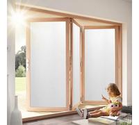 Frosted Glass Film for Windows 100 x 800 cm, No Glue Window Sticker, Privacy, Opaque, UV Protection, Static Cling, Window Film Self-Adhesive Roll with Toolkit for Window, White frosted