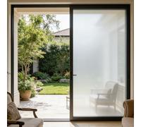 Frosted Glass Film for Windows 60 x 235 cm, No Glue Window Sticker, Privacy, Opaque, UV Protection, Static Cling, Privacy Glass Film for Office, for Window, Pure scrub