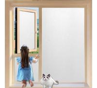 Frosted Glass Film for Windows 95 x 490 cm, No Glue Window Sticker, Privacy, Opaque, UV Protection, Static Cling, Privacy Window Film Self-Adhesive, for Office, White frosted
