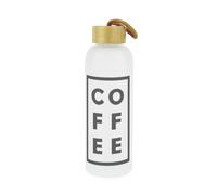 Frosted Glass Iced Coffee Bottle - Minimalist Reusable Drinkware Gift