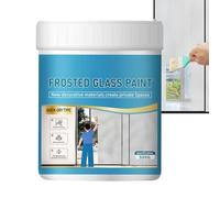 Frosted Glass Paint - 16oz 500g Water-Based Coating | Opaque Privacy Peep-Proof Finish White Matte | Translucent Window | Glass Etching Solution | For Bathroom Kitchen Bedroom Sliding Door M