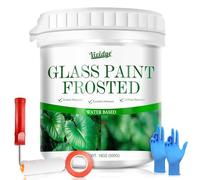 Frosted Glass Paint for Window Privacy - 500g Frosted Window Film for Privacy, Glass Privacy Coating with Tool for Bathroom, Kitchen, Doors, Office, Waterproof, Peep-Proof & UV Resistant Anti-Glare