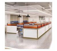 Frosted Glass Partitions for Dining & Office Areas, Striped Worktop Dividers for Restaurants & Public Spaces, Modern Decorative Design (RTQASQ5106020)