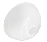 Frosted Glass Pendant Light Shade Replacement, Bell Shaped Wide Dome Cover | White Opaque Finish, 4.2cm Opening, Glare Reduction, Protects Exposed Bulbs, Suitable for Bedside Lamps and Kitchen Islands