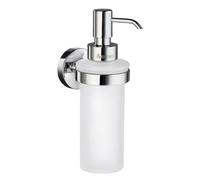 Smedbo HK369 Home Holder with Glass Soap Dispenser Polished Chrome,6.2 x 9.5 x 23.5 cm, Silver