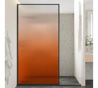 Frosted Gradient Window Film, Decorative Privacy Tint, Customizable & Cuttable Transition Cling, 500x183cm (197x72in), Stained Glass Effect for Home & Office