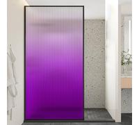 Frosted Gradient Window Film, Decorative Privacy Tint, Customizable & Cuttable Transition Cling, 500x183cm (197x72in), Stained Glass Effect for Home & Office