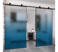 Frosted Gradient Window Film, Decorative Privacy Tint, Customizable & Cuttable Transition Cling, 500x183cm (197x72in), Stained Glass Effect for Home & Office