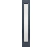 Frosted GRP External Glass Sidelight - DG 2032 x 356mm Grey
