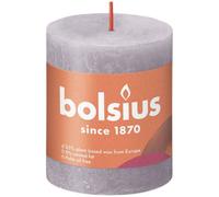 Frosted Lavender Bolsius Rustic Shine Pillar Candle 80 X 68mm 2
