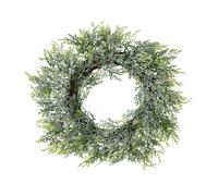 Frosted Pine Wreath With Pinecones Artificial Flower Love Lace White One Size