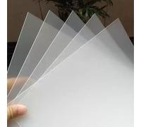 Frosted PP Plastic Sheets 250×200mm Semi Transparent Polypropylene Panels 0.3-2mm Thick Matte Boards For DIY Templates Model Signage Packaging Protective Covers Light Diffusion(Thick:0.6mm10Pcs)