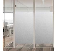 Frosted Privacy Glass Window Film 100 x 150 cm Non Adhesive No Glue Static Cling Blackout Stickers, Window Film Frosted Privacy for Bathroom Kitchen Office, Pure scrub