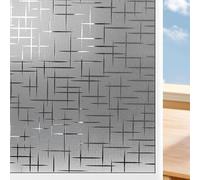 Frosted Privacy Glass Window Film 50 x 140 cm No Glue Anti UV Self Adhesive Sun Windows Frosted Static Cling for Home Bathroom Bedroom Office, Doji
