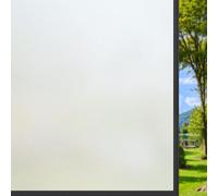 Frosted Privacy Glass Window Film 60 x 250 cm Static Cling, No Glue Opaque Window Film Anti-Uv Windows Static Cling for Office Bathroom Home, Pure scrub
