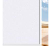 Frosted Privacy Glass Window Film 95 x 220 cm No Glue Anti UV Self Adhesive Sun Windows Frosted Static Cling for Home Bathroom Bedroom Office, White frosted