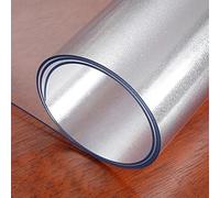 Frosted PVC Clear Table Cloth,Transparent Table Protector,Waterproof Heat Protection Table Cover for Table Kitchen Cupboard Desk Dining Room, Rectangle (Thickness:2mm,Size:60x95cm/23.6x37.4in)