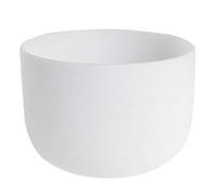 Frosted Quartz Crystal Singing Bowl 8" Note Perfect Sound E Solar Plexus Chakra
