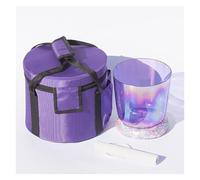 Frosted Quartz Note Crystal Singing Bowl, 42hz,Clear For Sound Healing And Meditation, Prayer, Yoga, Stress Reduction, With Carry Case Bag(7 Inch B)