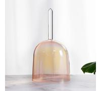 Frosted Quartz Note Crystal Singing Bowl, 432Hz,6.5 Inch Colorful D Note Navel Chakra, Cosmic Light Quartz Crystal Sound Bowl for Sound Healing Yoga Meditation(Without case)