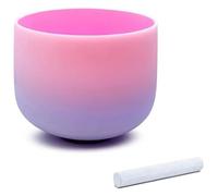 Frosted Quartz Note Crystal Singing Bowl, 440Hz,Frosted for Yoga Meditation(Bowl)