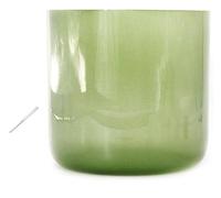 Frosted Quartz Note Crystal Singing Bowl, 6 Inch Clear Green Singing Bowl, 432HZ For Sound Healing And Meditation, Prayer, Stress Reduction, With Mallet O-ring & Carrying Case(A Note)