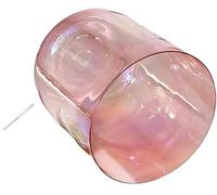 Frosted Quartz Note Crystal Singing Bowl, 6 Inch Cosmic Light Clear Red 432HZ For Yoga Meditation & Sound Healing, With Free Case Bag Free Mallet & O-ring(B Note)