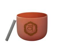 Frosted Quartz Note Crystal Singing Bowl, Quartz Bowl Mindfulness Instruments(12IN)