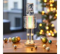 Frosted Standing Led Iridescent Nutcracker