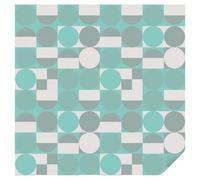 Frosted Window Film 100x100cm - Picture Colored Stained-Glass Style Printing Adhesive Glass Sticker Frosted Window Decal Home Office Frosting - Geometric shapes