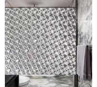 Frosted Window Film Privacy Film 100 x 700 cm Opaque Sticker Vinyl Glass Static Cling No Glue Sun Blocking Window Privacy for Living Room and Office, Crystal Lattice