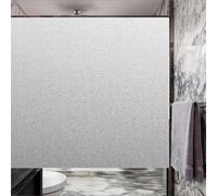 Frosted Window Film Privacy Film 45 x 700 cm Opaque Sticker Vinyl Glass Static Cling No Glue Sun Blocking Window Privacy for Living Room and Office, Pure scrub