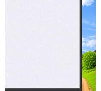 Frosted Window Film Privacy for Glass Windows 90 x 640 cm Anti-Uv Static Cling Without Glue Opaque Frosting Cover for Office Bathroom Home, White frosted