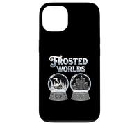 Frosted Worlds Snow Globe Cabin And City Lights Case for iPhone 13