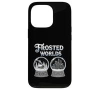 Frosted Worlds Snow Globe Cabin And City Lights Case for iPhone 13 Pro
