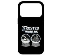 Frosted Worlds Snow Globe Cabin And City Lights Case for iPhone 17 Pro
