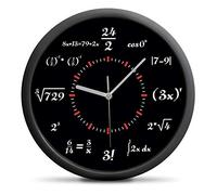 Froster Maths Clock, Non-ticking, Silent Wall Clock, Novelty Home Decor, Maths Gift for Men & Women