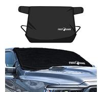 Frostguard Glove | Car Windshield Cover for Ice and Snow - XL Size, Fits SUVs and Trucks - Features Elastic Loops, Security Panels + Storage Pouch - Black, Measures 68 x 41 Inches